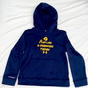 Boys underarmour Notre Dame hoodie